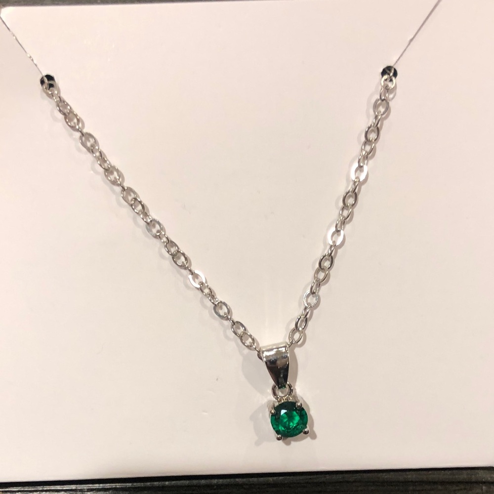 Effy Green Solitaire Pendant Necklace